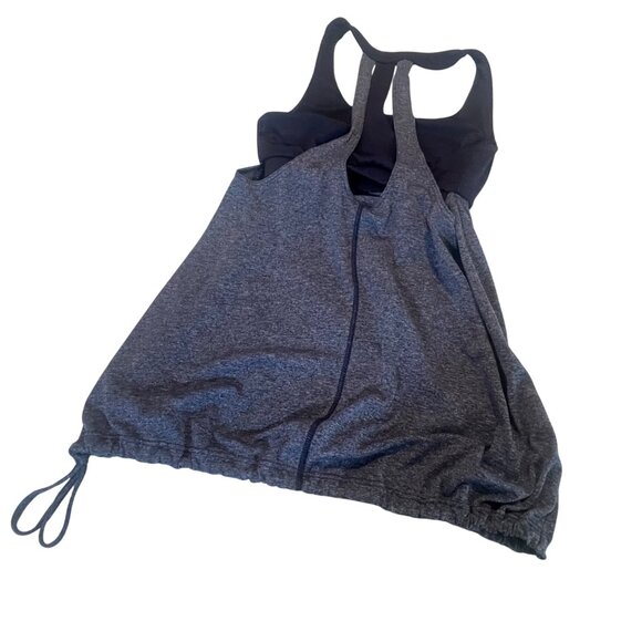 Champion Womens Small Racerback Tank Mock Bra & Adjustable Hem - Picture 2 of 9